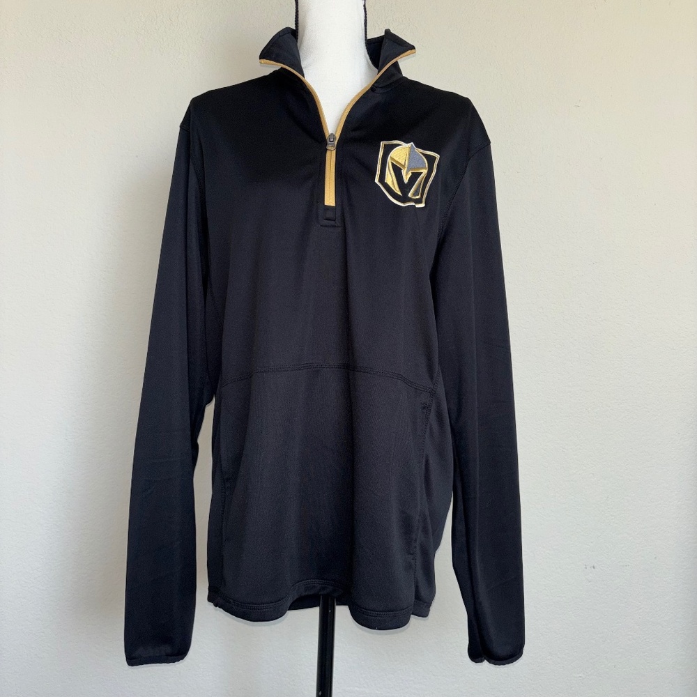 Vegas Golden Knights Jacket Zip Zipper NHL Black Pullover Pocket Adult Size M
